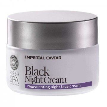 Čierny omladzujúci pleťový nočný krém na tvár Imperial Caviar